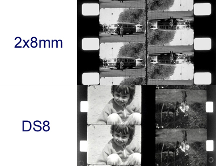 Porwnanie formatu 2x8mm i DS8